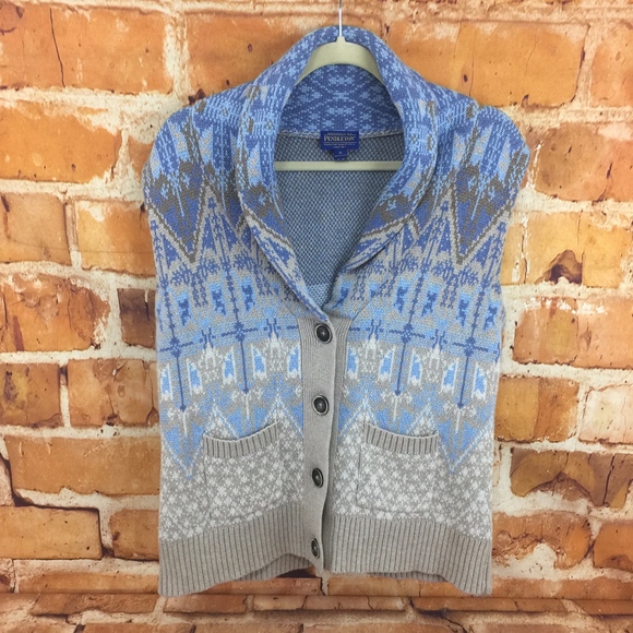 Pendelton Jackets & Blazers - Pendelton Warm Cotton Knit Vest Size M E2